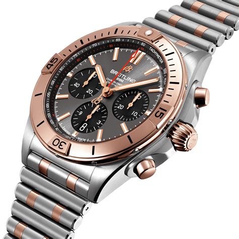 breitling ub0134101b1u1|Chronomat B01 42 Stainless steel & 18k red gold .